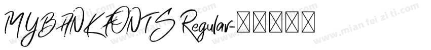 MYBANK FONTS Regular字体转换